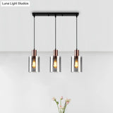 Modern Rose Gold Cluster Pendant Light With Smoked Glass Ideal For Restaurants
