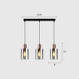 Modern Rose Gold Cluster Pendant Light With Smoked Glass Ideal For Restaurants Smoke Gray / 23.5’