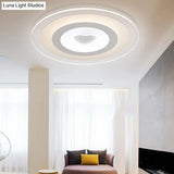 Modern Round Acrylic Flush Mount Light Led - 8’/16.5’/20.5’ Wide Lamp With Heart Pattern Warm/White