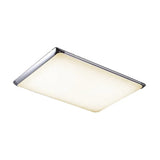 Modern Silver Flush Light With Led And Acrylic Shade For Living Room 25.5/36 Wide