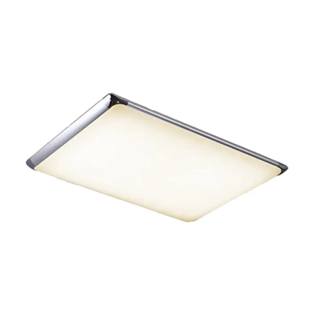 Modern Silver Flush Light With Led And Acrylic Shade For Living Room 25.5/36 Wide