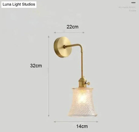 Modern Simple Nordic Living Room Bedroom Copper Wall Lamp Copper Wall Lamps