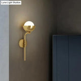Modern Simple Room Corridor Living Room Copper Wall Lamp Copper Wall Lamps