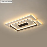 Modern Slim Led Ceiling Light For Living Room In Black And White