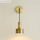 Modern Small Wall Mounted Metallic Bedside Reading Light
