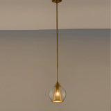Modern Smoke Gray Glass Pendant Ceiling Light With Gold Cone Metal Shade - Elegant Dining Room