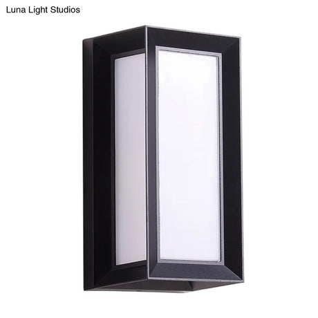 Modern Sound-Activated Led Wall Sconce In Black
