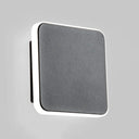 Modern Square 1-Light Study Room Wall Sconce In Black/White With Warm/White Light Black / White