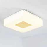 Modern Square Flush Mount Led Ceiling Light In Warm/White - Wide Acrylic Fixture 8’/14.5’/18.5