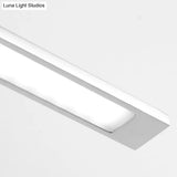 Modern Stainless Steel Led Vanity Light Fixture - Nickel Bathroom Lighting