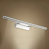 Modern Style Cylinder Vanity Wall Sconce Metallic 10/16 W Led Bathroom Mounted Lamp In Chrome