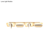 Modern Style Led Linear Ceiling Light Flushmount Design In Warm/White 31.5’/39’ W - White Acrylic