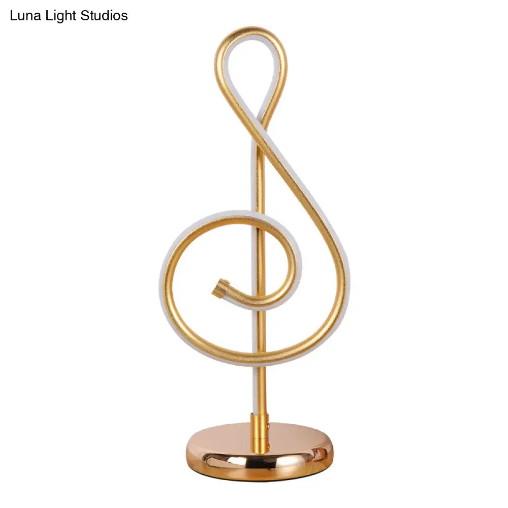 Modern Twist Led Lamp: Aluminum Night Table Light For Living Room With Power Switch
