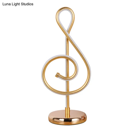 Modern Twist Led Lamp: Aluminum Night Table Light For Living Room With Power Switch