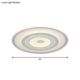 Modern Ultra-Thin Led Flush Mount Ceiling Light With Acrylic Shade – Ideal For Small Or Large