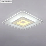 Modern Ultra-Thin Led Flush Mount Ceiling Light With Acrylic Shade – Ideal For Small Or Large