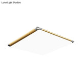 Modern Ultra - Thin Square Flush Mount With Gold Integrated Led Acrylic Shade - Warm/White
