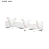 Modern V-Shaped Led Vanity Light: Acrylic Bathroom Mirror Lamp (2/3-Light Warm/White)