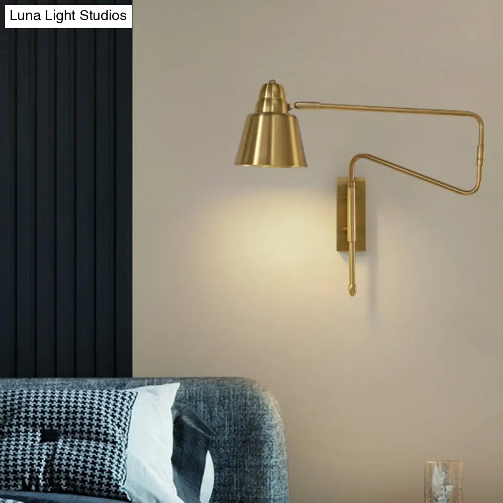 Modern Wall Mounted Reading Lamp: Retractable Arm Nordic Style