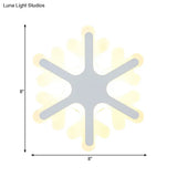 Modern White Acrylic Led Wall Lamp For Stairs - Flat Cartoon Shape Stylish Design
