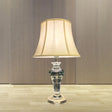 Modern White Bell Panel Task Lamp With Fabric Shade - Perfect Reading Light