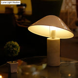 Modern White Desk Lamp With Wide Flare Metal Shade Perfect For Living Room Tasks