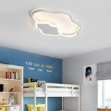 Modern White Flush Mount Nursing Room Cloud Ceiling Light / 23.5’ Warm