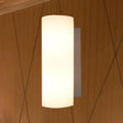 Modern White Glass Wall Sconce For Bedroom With 1 Light
