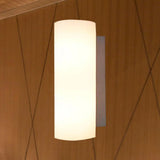 Modern White Glass Wall Sconce For Bedroom With 1 Light