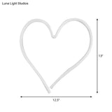 Modern White Led Usb Powered Baby Room Night Lamp With Loving Heart Design