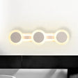 Modern White Led Vanity Light - 16/23.5 Linear Wall Sconce With Acrylic Shade Warm/White 3/4 Lights