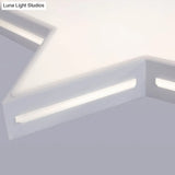 Modern White Star Led Ceiling Lamp For Boys’ Bedroom