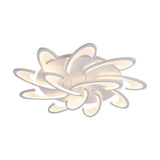 Modern Windmill Flush Ceiling Light - Acrylic Flushmount Fixture For Living Room With Multiple
