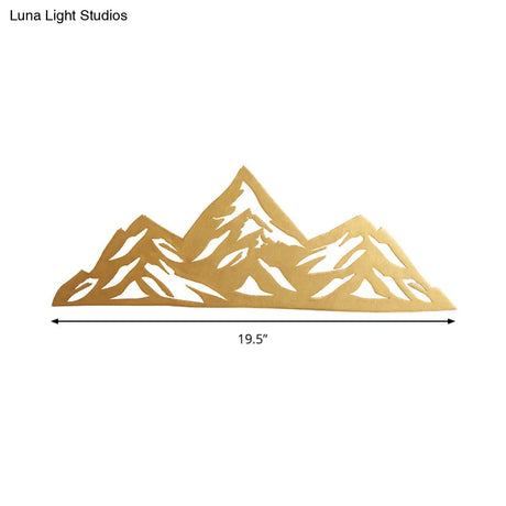 Modern Wood Mountain Wall Lamp For Childs Bedroom - Creative & Energy Saving