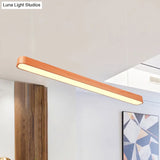 Modern Led Oval Pendant Light - Wood Deep Grain/Light Grain White/Warm/Natural 4/8/12 Wide Dark / 4