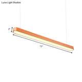 Modern Wooden Pendant Light With Led Available In 3 Sizes And Colors