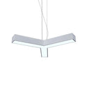 Modern Y-Shaped Gymnasium Led Ceiling Lamp In Black/White 3 Sizes Available White / 14’