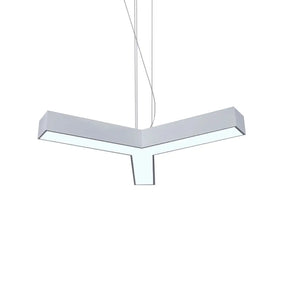 Modern Y-Shaped Gymnasium Led Ceiling Lamp In Black/White 3 Sizes Available White / 14’