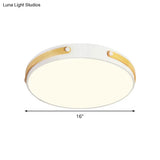 Modernist Acrylic Led Ceiling Lamp Warm/White Light 16’/21.5’ Wide