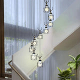 Modernist Black Hexagon Cage Pendant Lamp With Spiral Design - Metal Multiple Hanging Light 9 / C