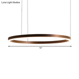 Modernist Coffee Chandelier: White/Warm Led Hanging Ceiling Light Fixture With 1/3/4 Lights Metal