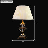 Modernist Fabric Cone Shade Reading Lamp - 1 Bulb Beige Task Lighting For Bedroom