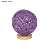 Modernist Rattan Ceiling Mount Light: Blue/Flaxen Globe Shade 6’/8’ Wide 1 Bulb Flush Lighting