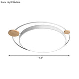 Modernist Round Ceiling Mounted Led Flush Light In Gray/White - Acrylic Multiple Sizes Natural/3