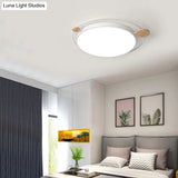 Modernist Round Ceiling Mounted Led Flush Light In Gray/White - Acrylic Multiple Sizes Natural/3