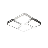 Modernist Style Acrylic Flush Mount Bedroom Lighting - 19.5/23.5 Square Led Ceiling Light In White