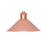 Modernist Style Conical Suspended Lamp - Metallic Hanging Light Fixture 1 Black/White Living Room