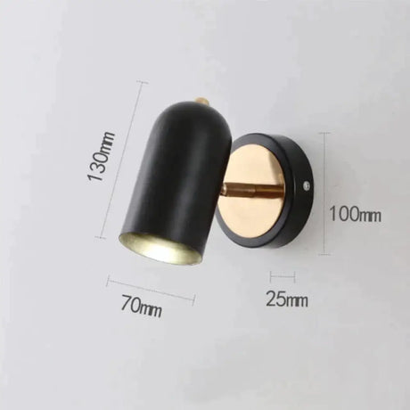 Nell Industrial LED Wall Sconce Black Style 2 Wall Lamp