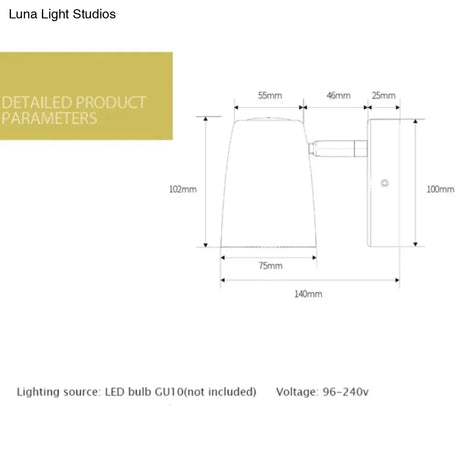 Nell Industrial LED Wall Sconce Wall Lamp