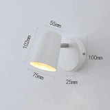 Nell Industrial LED Wall Sconce White Wall Lamp
